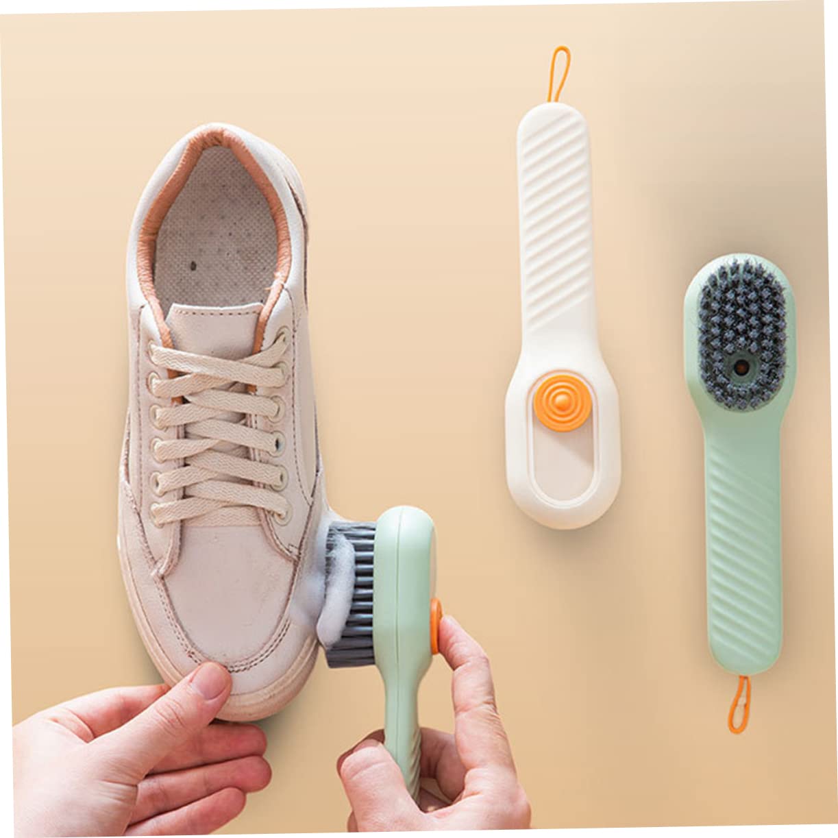 8stücke Schuhreinigungsbürsten Mit Automatischem Seifenspender Multifunktionale Wäsche Und Sneakerbürsten Für Effektive Schuhreinigung