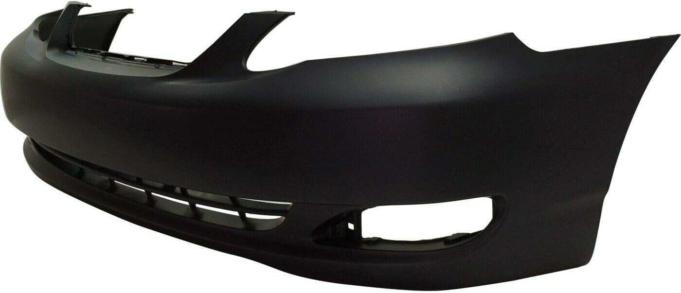 FitParts Compatible with Front Bumper Cover Fascia 2005-2008 Toyota Corolla CE LE Sedan 05-08. New Primed Without Sensor Holes, With Fog Light Holes. TO1000297 521190Z938 2006 2007