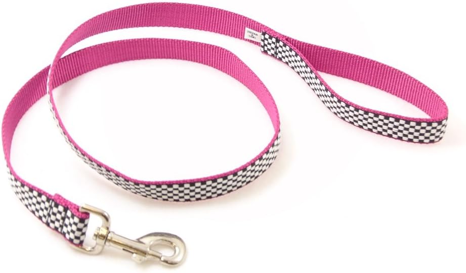 Speedway Pink Sports Car Dog Leash (MD-3/4 x6')