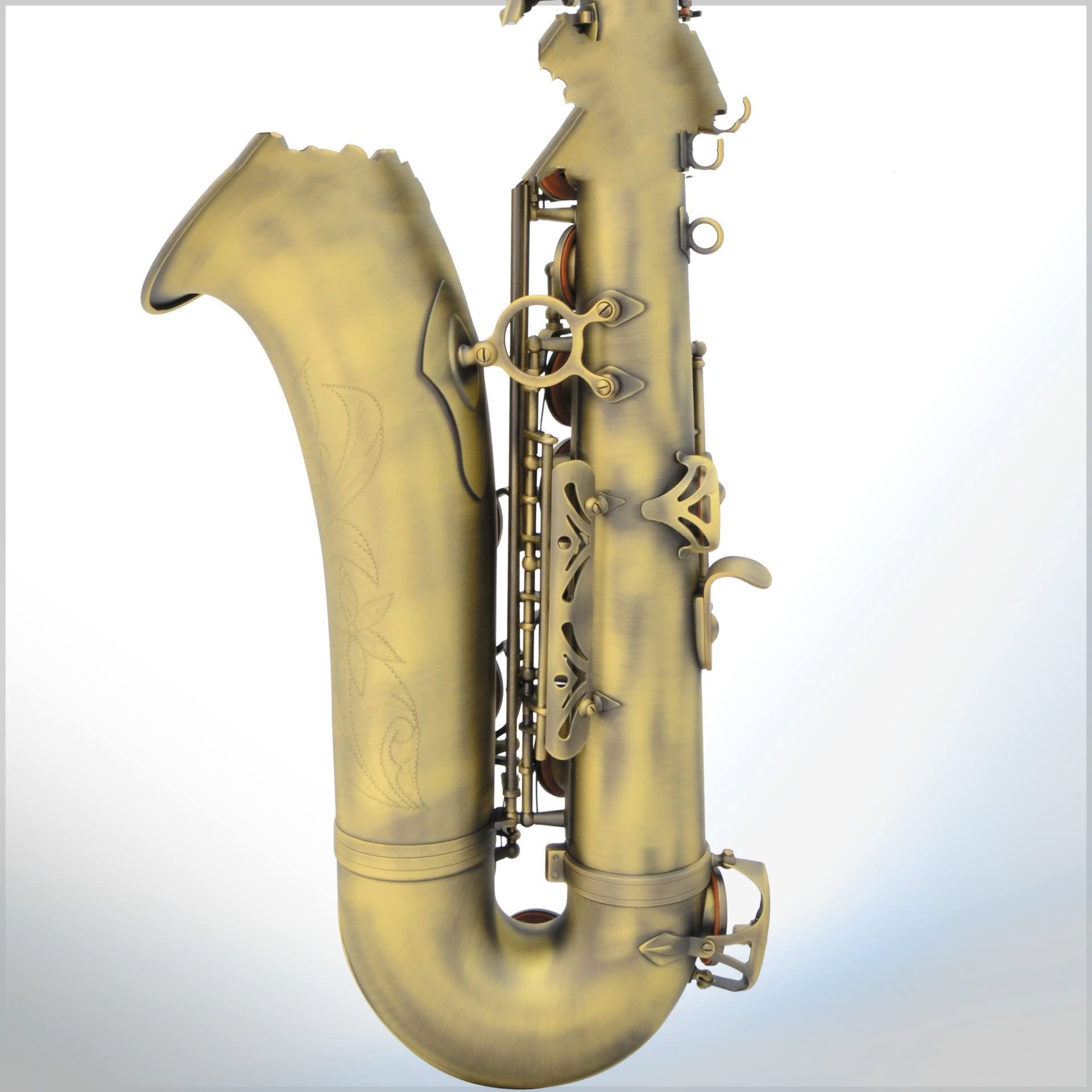 B Tenor Sassofono Brass Tube Matte Green Green Antique Saxophone Performance Professionale Sax Ottone
