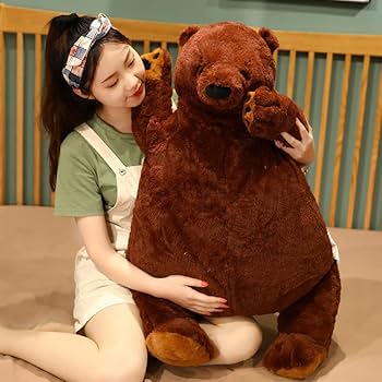 BROWN&#39;S BEACH JACKET クマのぬいぐるみ　25×20センチ 抱きつきアニマル/くまのマックス-3(W520×D400×H680