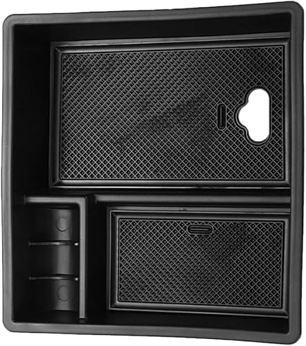 Bandeja organizadora de consola central para automóvil, caja de almacenamiento con reposabrazos, 2004-2014 compatible con Toyota Hilux Vigo Fortuner