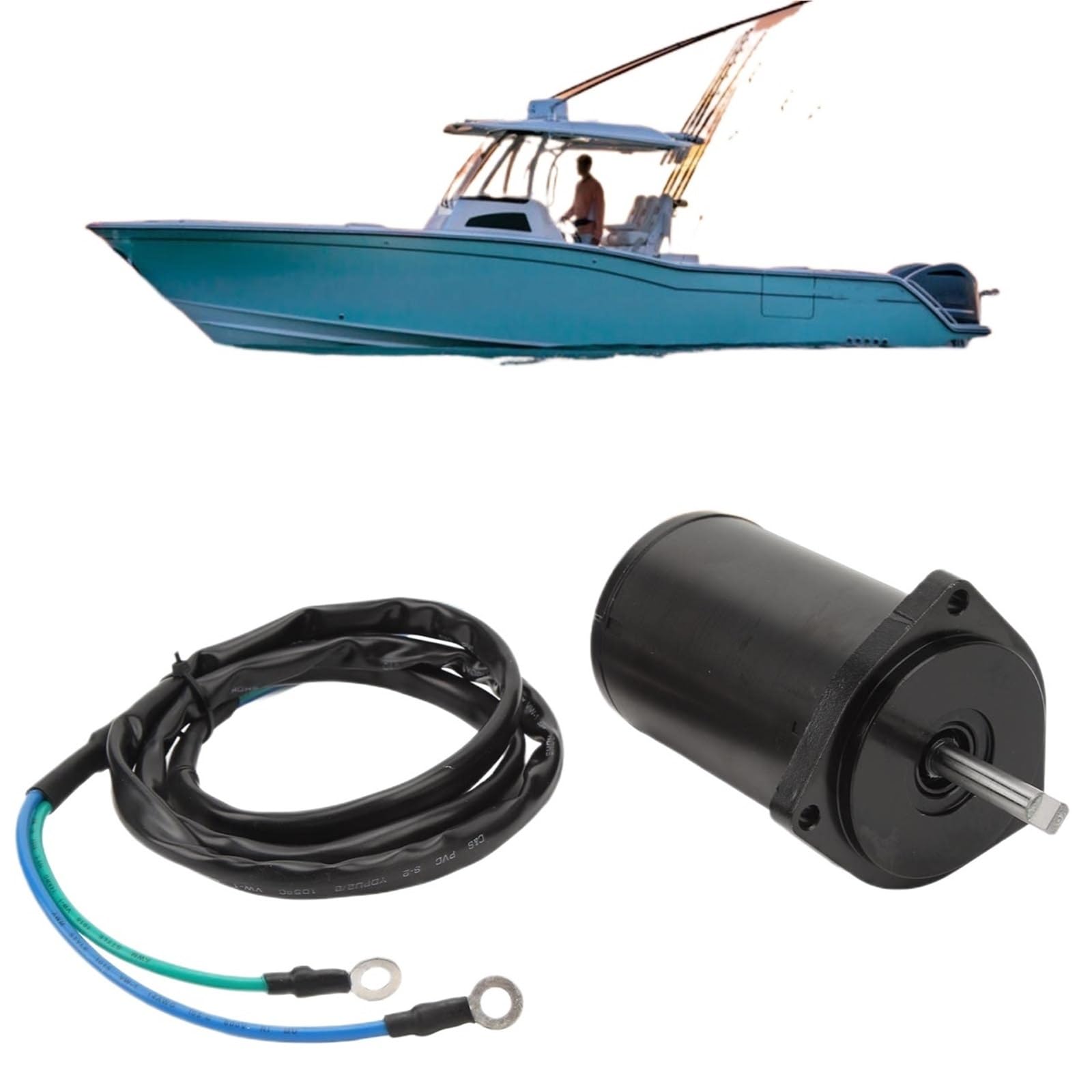 Motore di inclinazione e trim compatibile con Yamaha 69W-43880-01-00 62Y-43880-02-00 69W-43880-00-0069W-43880-01-00 CS3-43880-00-00 Motori di inclinazione e trim 10834
