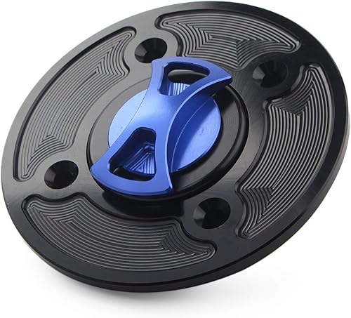 Miniatura 2 de GZYF 1 unids azul Keyless Twist off combustible tanque tanque cubierta para Kawasaki Ninja 400 650 Z900 Versys 1000