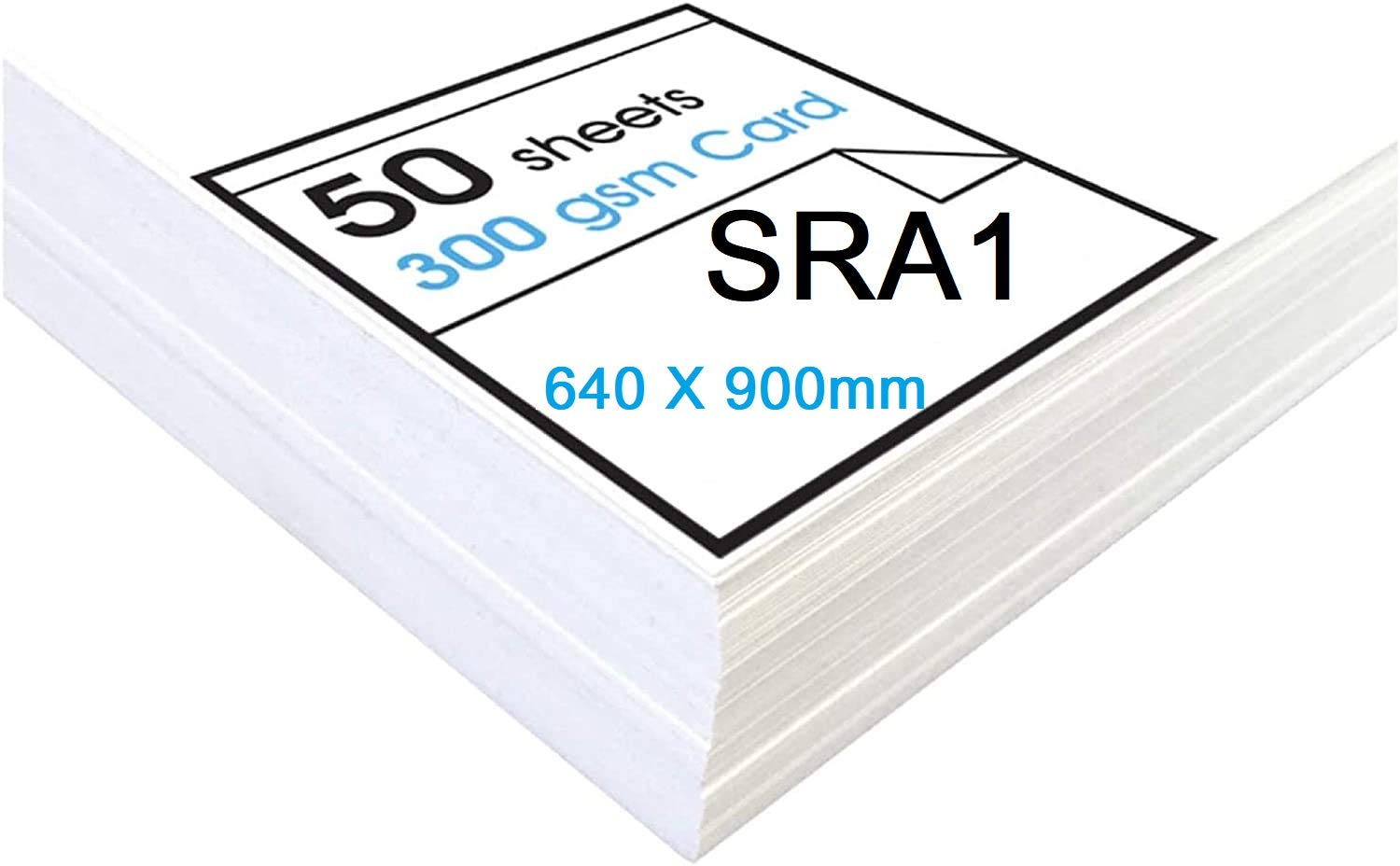 Protecatfile - 'High' White Card - Ideal for Presentation Display and Mounting - 300gsm - A1-50 Sheets … (SRA1)