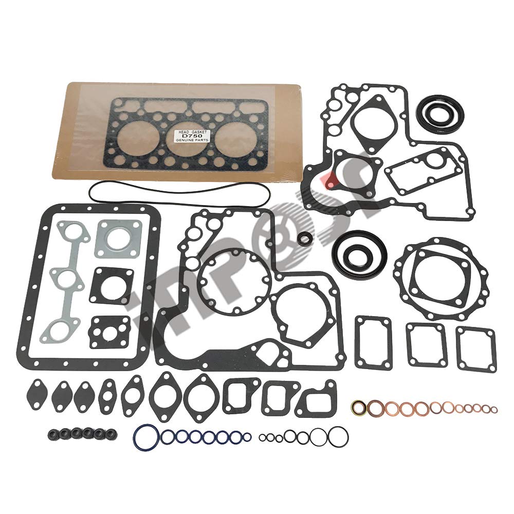 INPOST D750 D750-B - Kit de juntas completas para motor Kubota B5200 B5200E B7100 B7100HST-DT