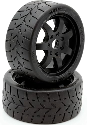 Powerhobby 18 Gripper 42100 NeumáticosRuedas delanteras montadas con cinturón 0.669 in (2) Arrma FelonyInfracciónLimitless (negro)