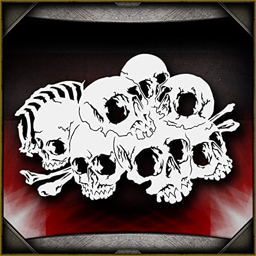 Skull Background 22 AirSick Airbrush Stencil Template