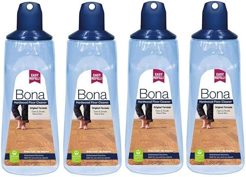 Bona 28.75oz madera dura limpiador de piso cartucho recargable (paquete de 4) por Bona