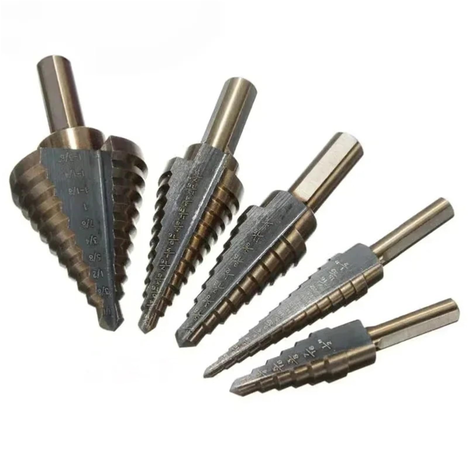 Set Di Punte A Gradini HSS 4241 for Fori Multipli Al Cobalto, 50 Dimensioni | Strumenti Strumento di perforazione del metallo con custodia in alluminio for punta da trapano cono a gradino in metallo
