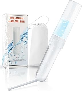 Portable Bidet for Travel, USB Rechargeable Handheld Bidet with 3 Adjustable Cleaning Modes, High-Pressure Water Spray for Personal Hygiene, Postpartum CarePerineal
