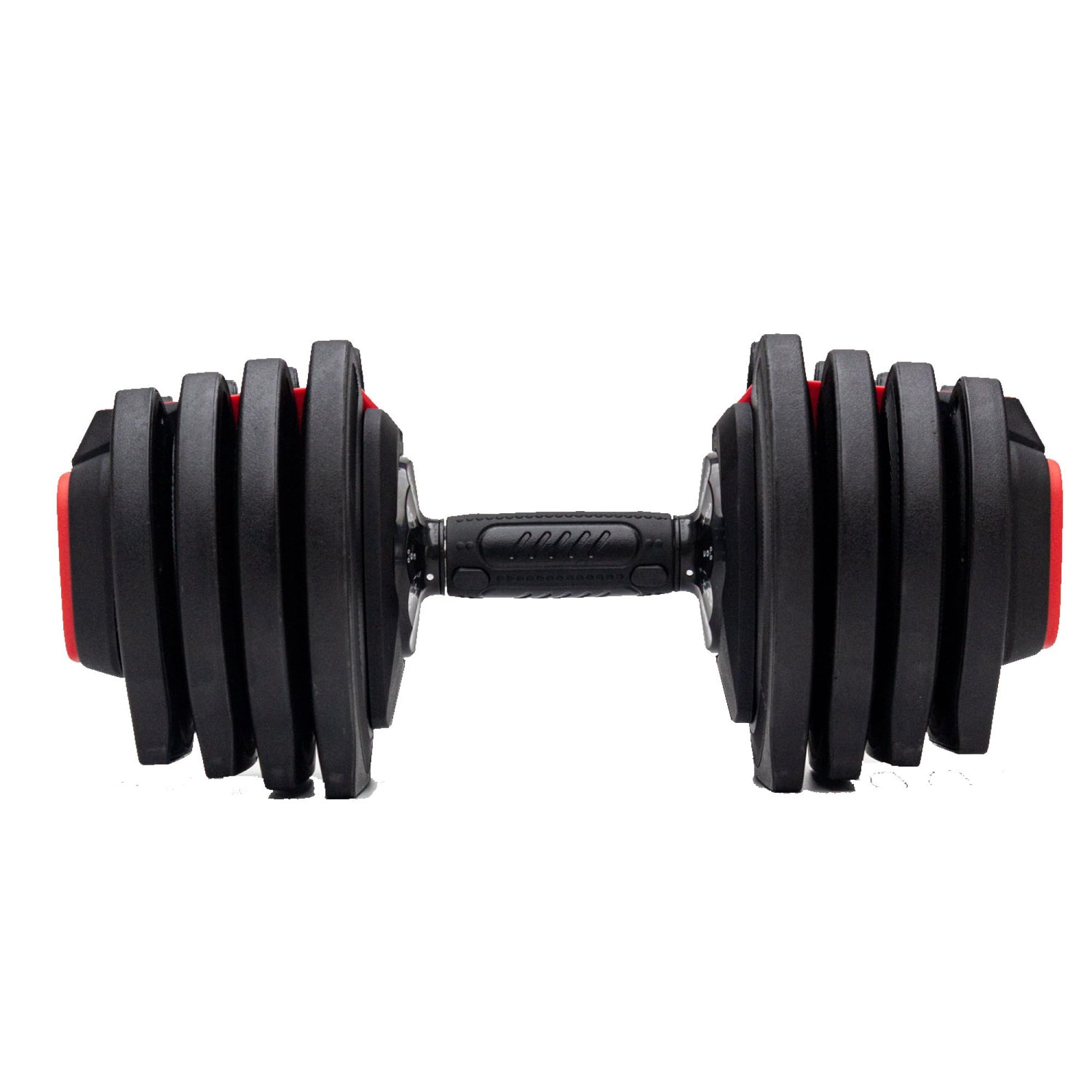TechFit Mancuernas con funda de almacenamiento – Ergonomic Handle, Weightlifting, Bodybuilding, Gym Exercises con cierre de seguridad, mancuernas ajustables (1 x 19 kg)