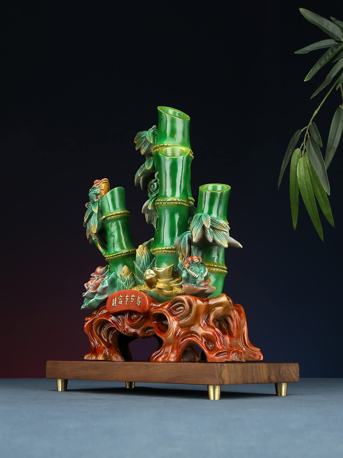 銅　置き物 Amazon.co.jp: 置物・オブジェ純銅の竹の装飾工芸品のリビング