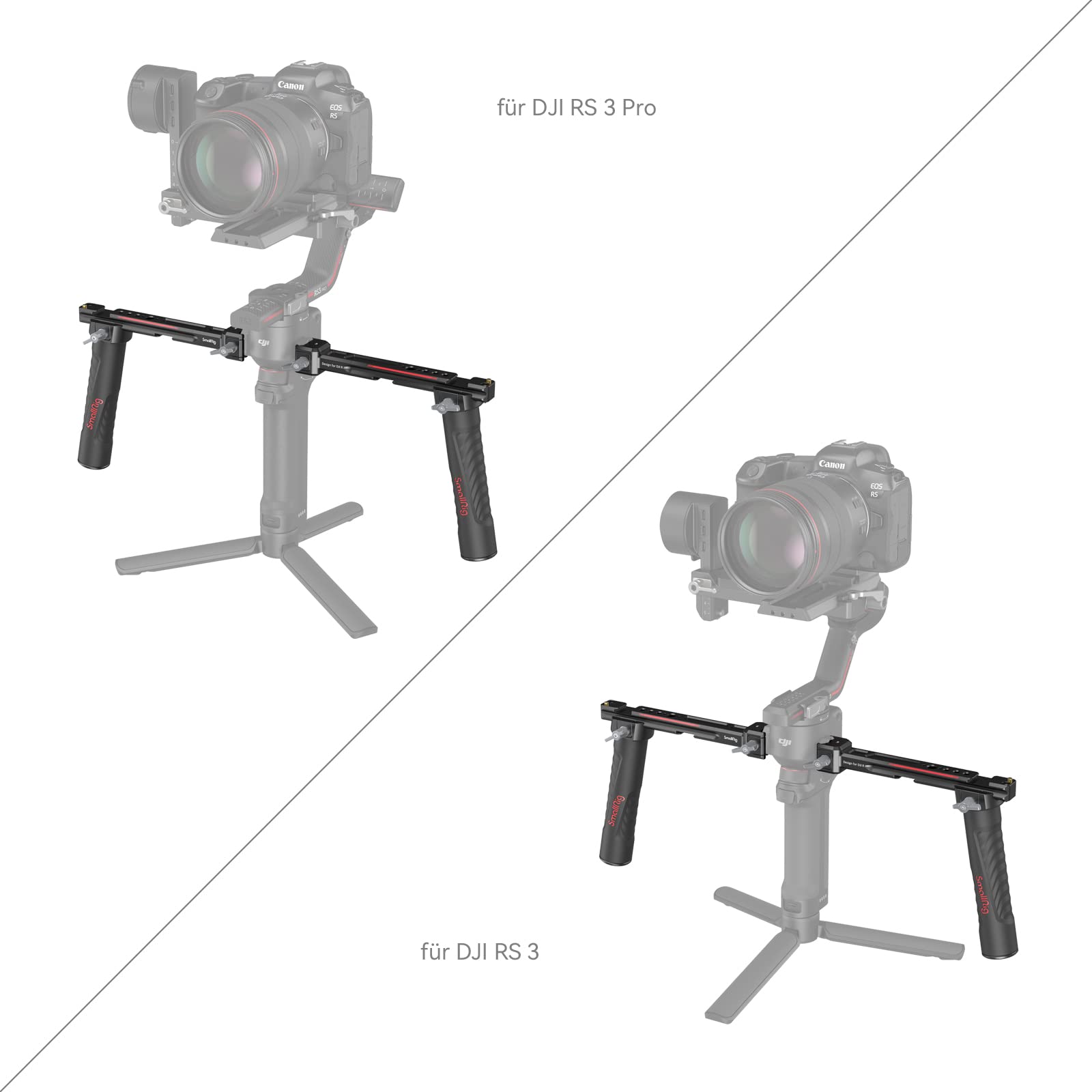SMALLRIG RS4 RS4 Pro RS3 RS3 Pro RS2 RSC2 Dual Handgrip, Doppelhandgriff für DJI RS 5/RS 2/RSC 2/RS 3/RS 3 Pro - 3027