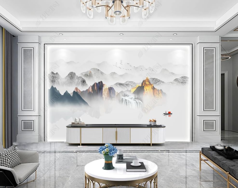 Papier peint intisse paysage rocheux premium, poster geant mural de finition soignee