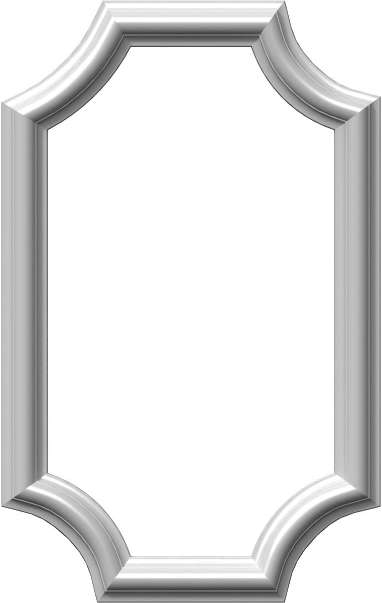 Ekena Millwork PNL12X20AS-02-CASE-4 Ashford Molded Scalloped Wainscot Wall Panel, 12" W x 20" H x 1/2" P, Factory Primed White, 4 Count