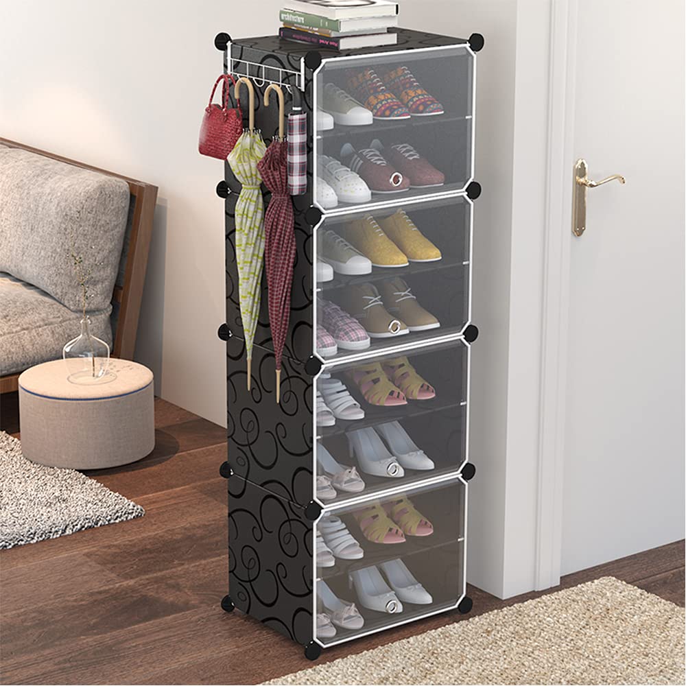 Buy DAYONG DIY Portable Shoe Rack Organizer Tower,Modular Cube Storage Shoes with