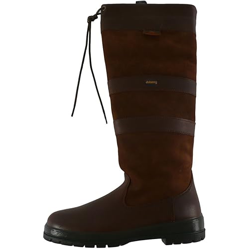 Dubarry Unisex Black/Brown Galway GTX Tall Leather Boots US Men's