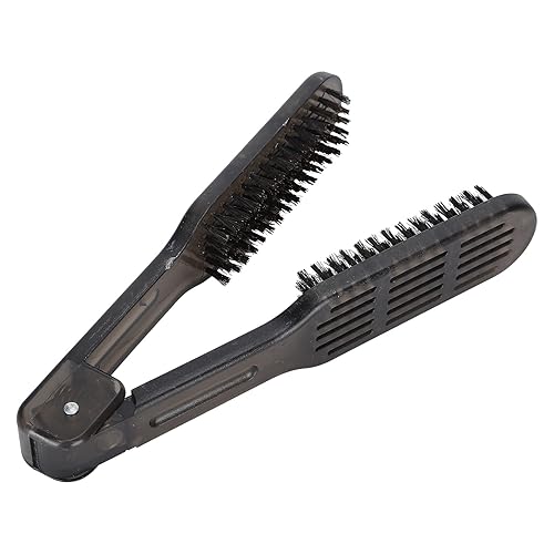Miniatura 3 de Cepillo de doble cara para el pelo Peine de cepillo para alisar el cabello Cepillo de pelo plano puntas abiertas de su cabello