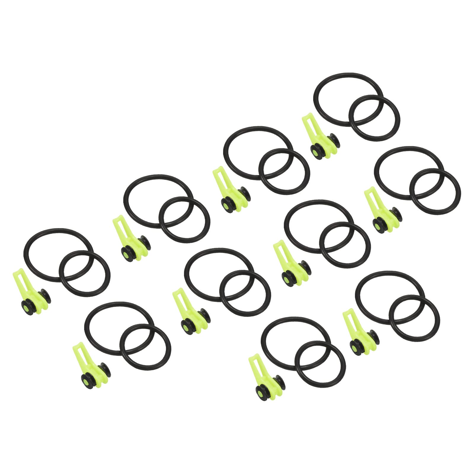 PATIKIL Fishing Hook Keeper, 10Pcs Plastic Fish Lure Bait Holder, Yellow โ image 1