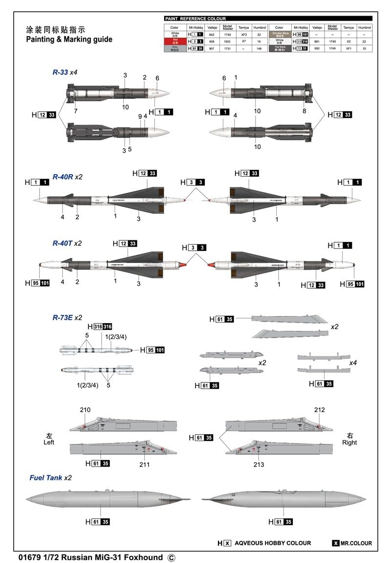Amazon | トランペッター 1/72 ロシア軍 MiG-31 フォックスハウンド  