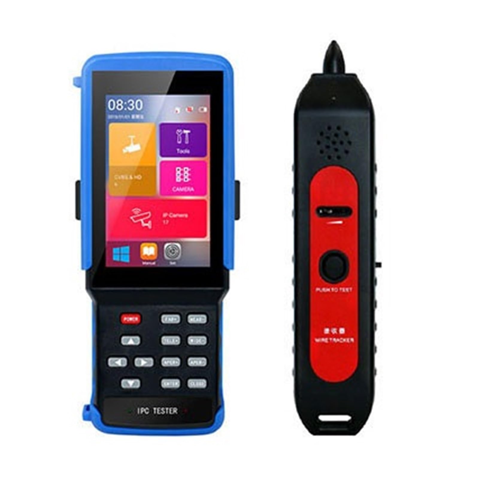 Tester kamer CCTV, IPC9310SN 4,5-calowy Wyświetlacz Tester Kamery Z Ekranem Dotykowym Narzędzie RS485 Sterowanie PTZ POE Kabli UTP Testowe IPC(With Cable tracker)