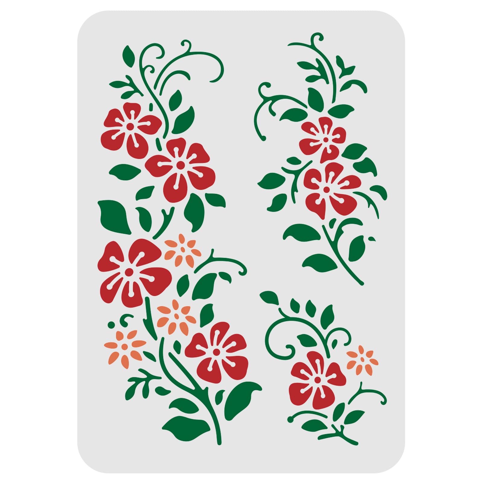 Flower Stencils - Daisy, Rose & More -26