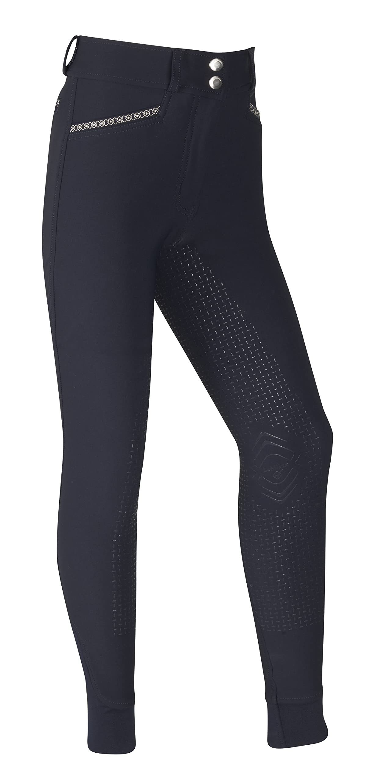 LeMieux St Tropez Jodhpurs para niñas y jóvenes jinetes – Mallas de equitación ecuestre – Equipo de equitación para jóvenes con asiento completo