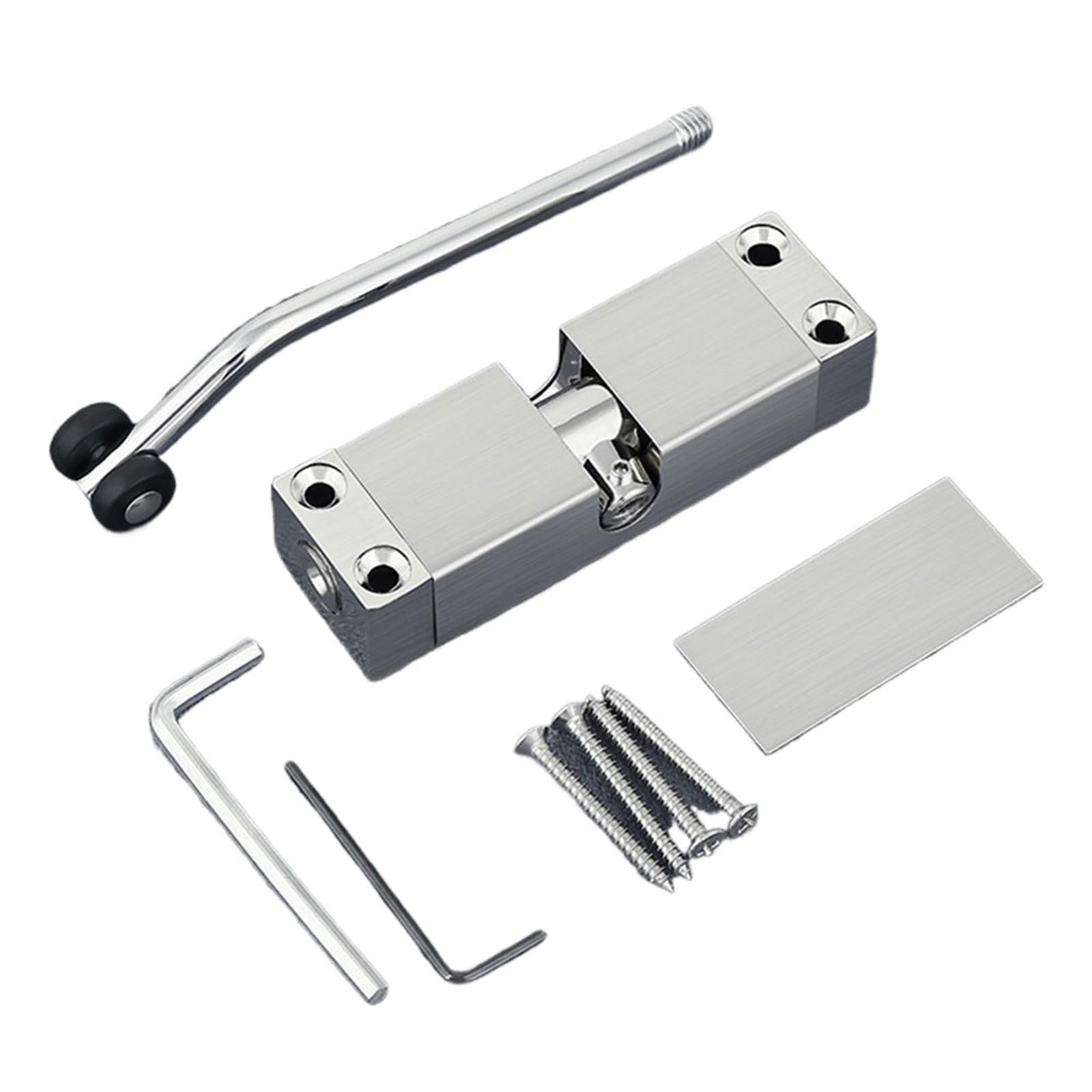 Adjustable Door-Closer Stainless Steel Spring Door Closer(Black Round)