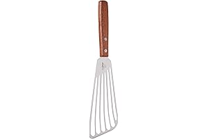 Winco Stainless Steel Brown Fish Flipper Spatula