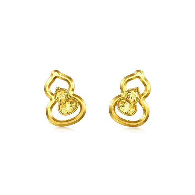 Chow Sang Sang CHOW SANG SANG 999 Gold Essence Gourd Earrings for Women 96249E