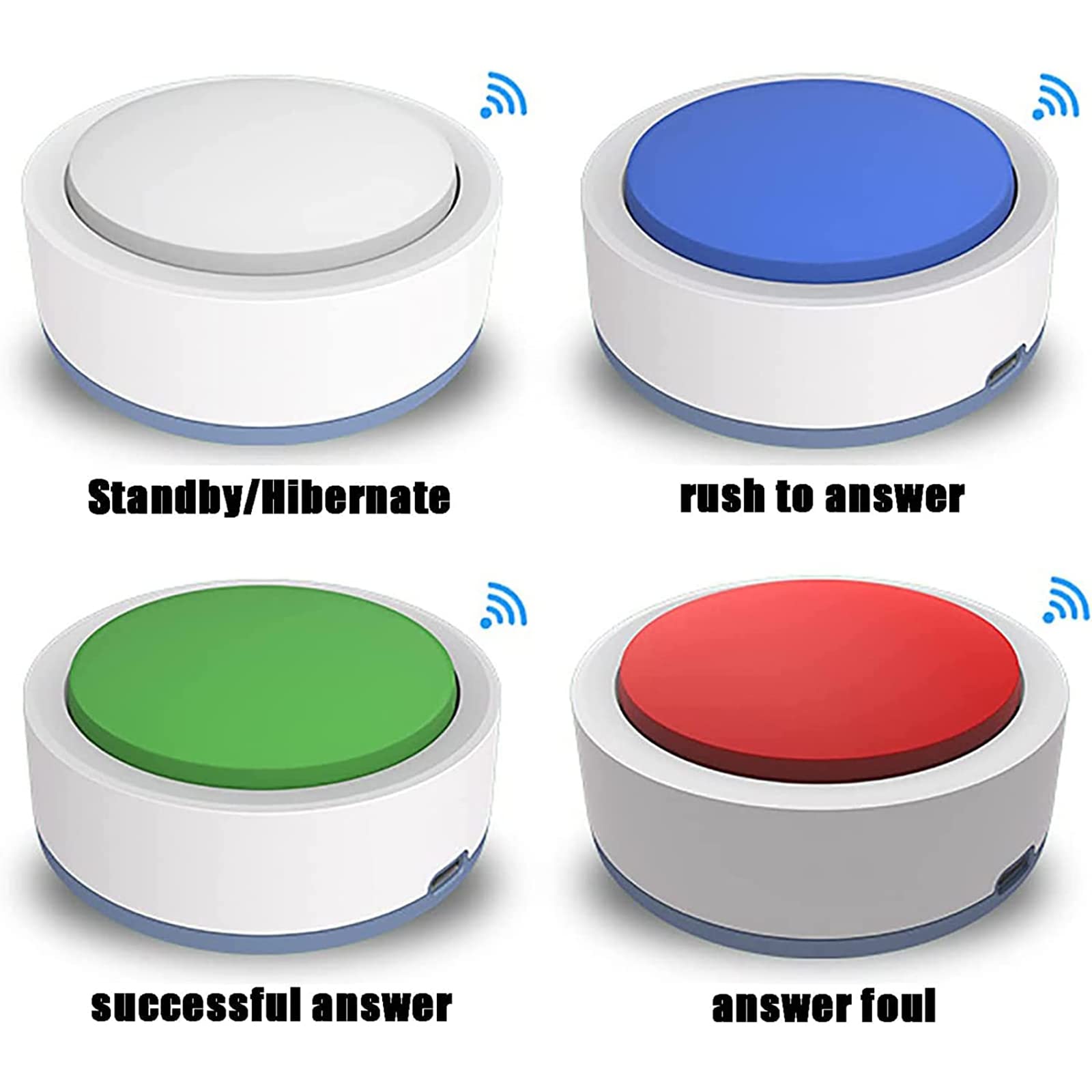 Game Buzzer Answer Game Answer Buzzers Beep Loud Small Size Portable Game Show Buzzers for Kids Adult Birthday Parties Holiday