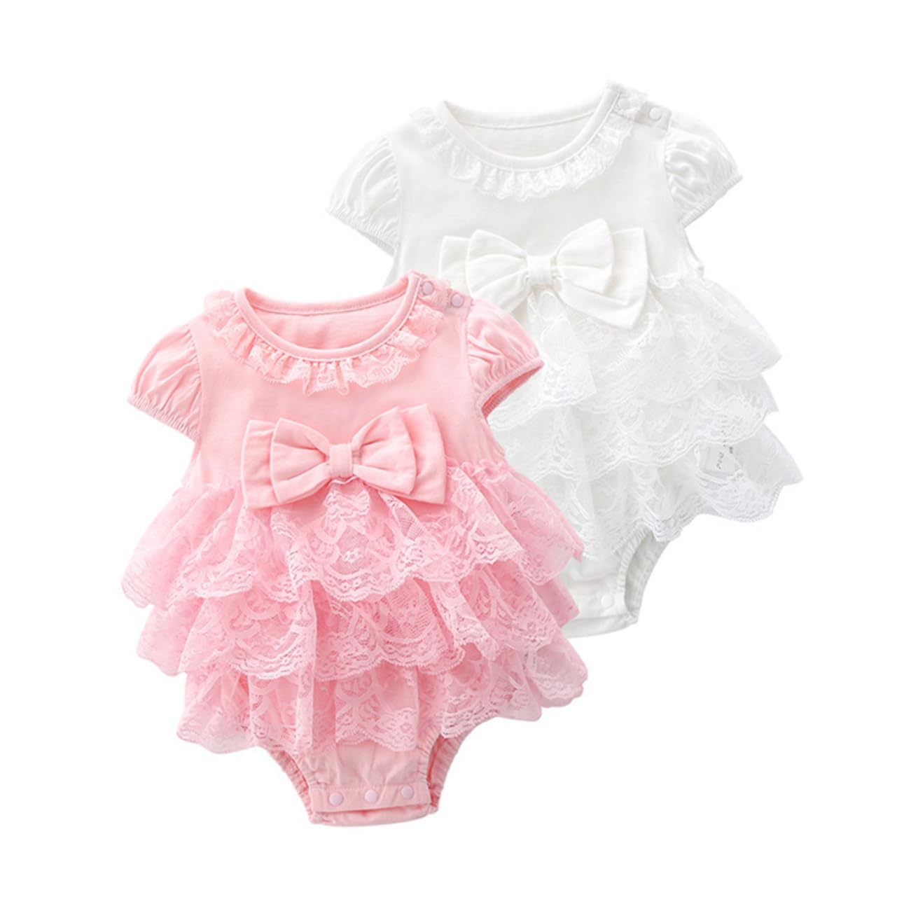2 Piezas De Ropa De Bebé Vestidos Monos Para Falda De Bebé Niña De Verano