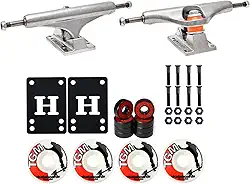 INDEPENDENT Caminhões de skate médios 144 (21 cm) com rodas, rolamentos, ferragens