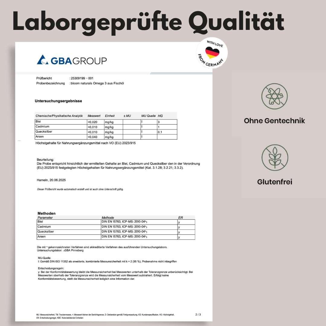 Omega 3 Kapseln Hochdosiert - 400 Kapseln mit 2000mg - EPA 360mg & DHA 240mg Fischöl pro Tagesportion - Omega 3 Fettsäuren Kapseln, produziert in Deutschland Laborgeprüft - Verpackung kann variieren