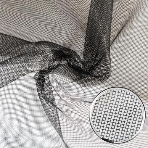 Image of Artlicious 120 GSM Fiberglass Windows Mosquito Net Roll for Balcony Door etc. DIY Cut to Any Size, for Small & Big Windows. Highly Durable and Best in Class Size (Black (4x10ft))