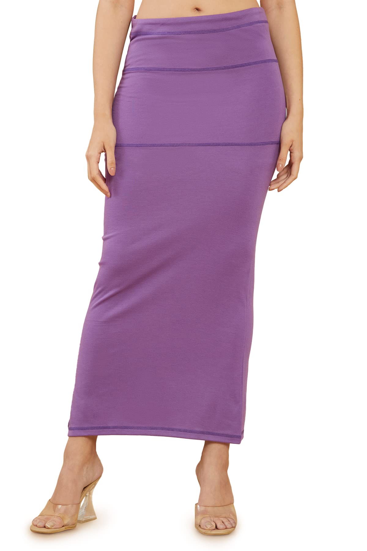 Women Purple Cotton Blend Solid Petticoat-image-48