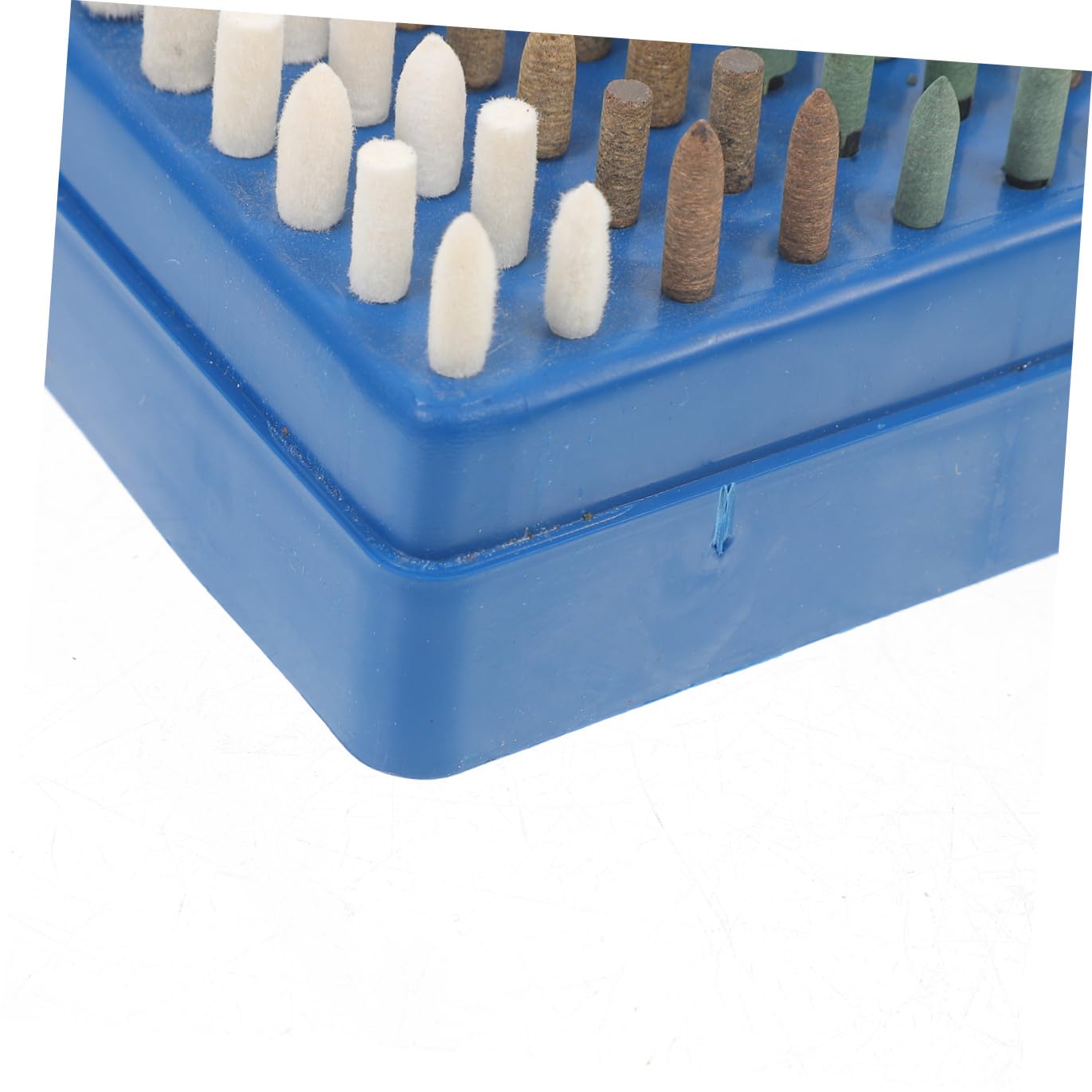 Gatuida Kit de 100 Puntas de Pulido para Herramientas Rotativas Eléctricas, Discos de Lija y Cabezales de Lana y Goma, Ligero y Fácil de Transportar para Talleres