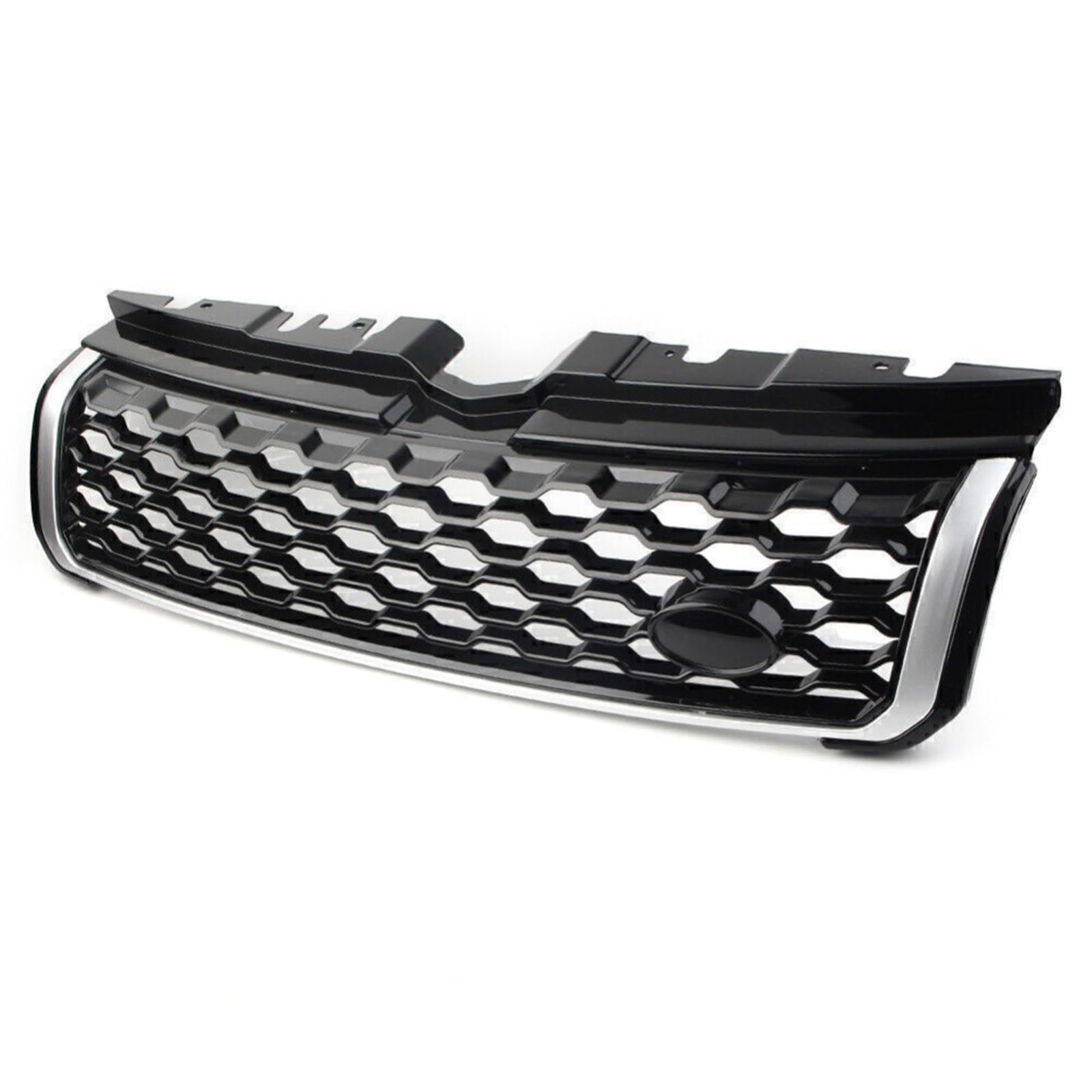Osłona chłodnicy motocykla Styl Centralny Górny Grill Siatka Wentylacyjna Wykończenie Akcesoria Samochodowe ABS Pasuje Do Land Rover Range Rover Evoque L538 2011-2019(OE Gray Black)