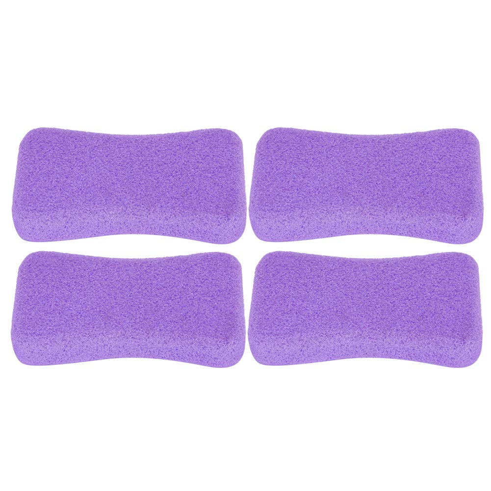 Piedi Pietra pomice - 4 pezzi Cura dei piedi Callus Pietra esfoliante Piedi Pelle dura Rimuovi pedicure Scrubber(Viola)