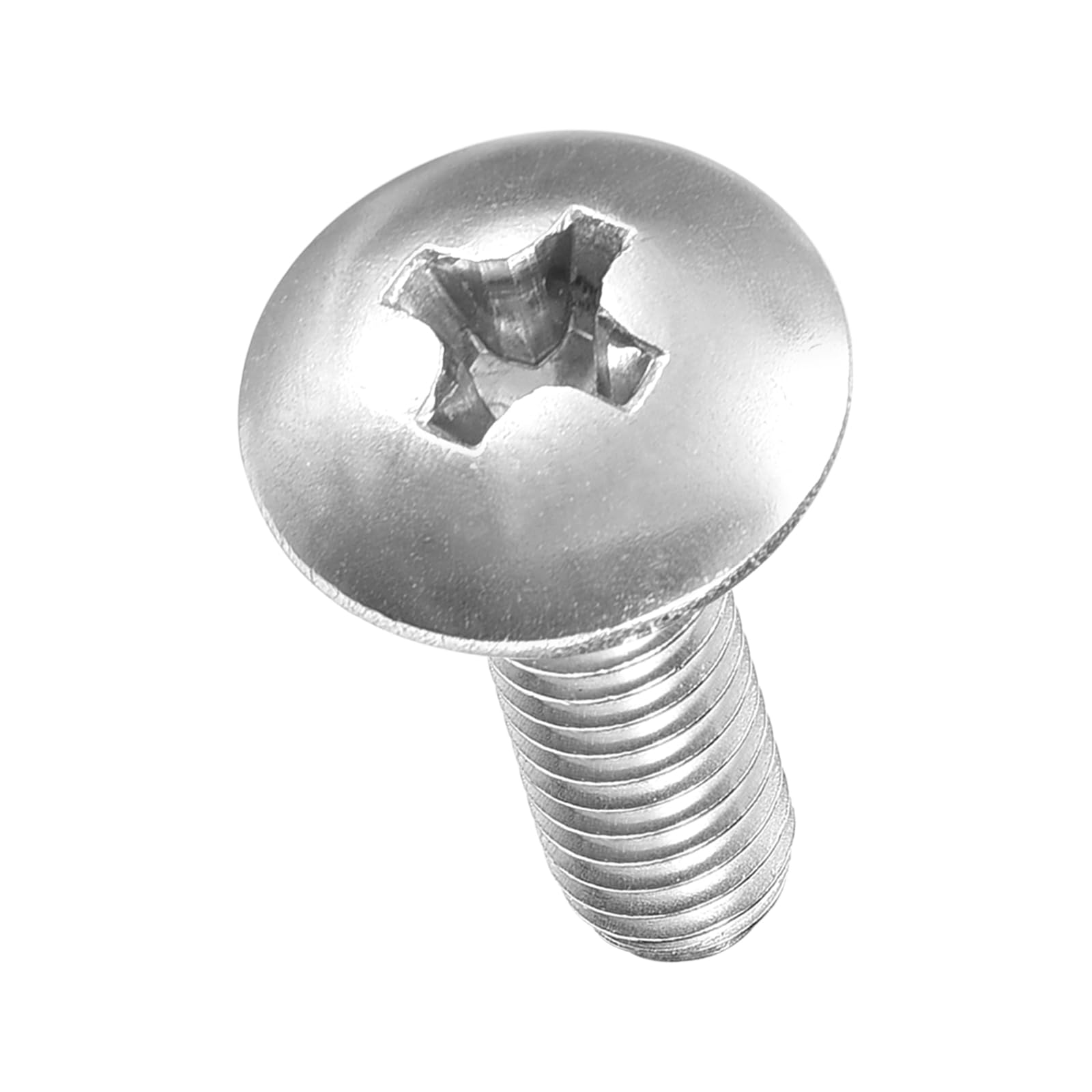 METALLIXITY Machine Screws Phillips Head(M4-0.7x10) 100Pcs, 304 Stainless Steel Round Head Phillips Drive Furniture Bolts