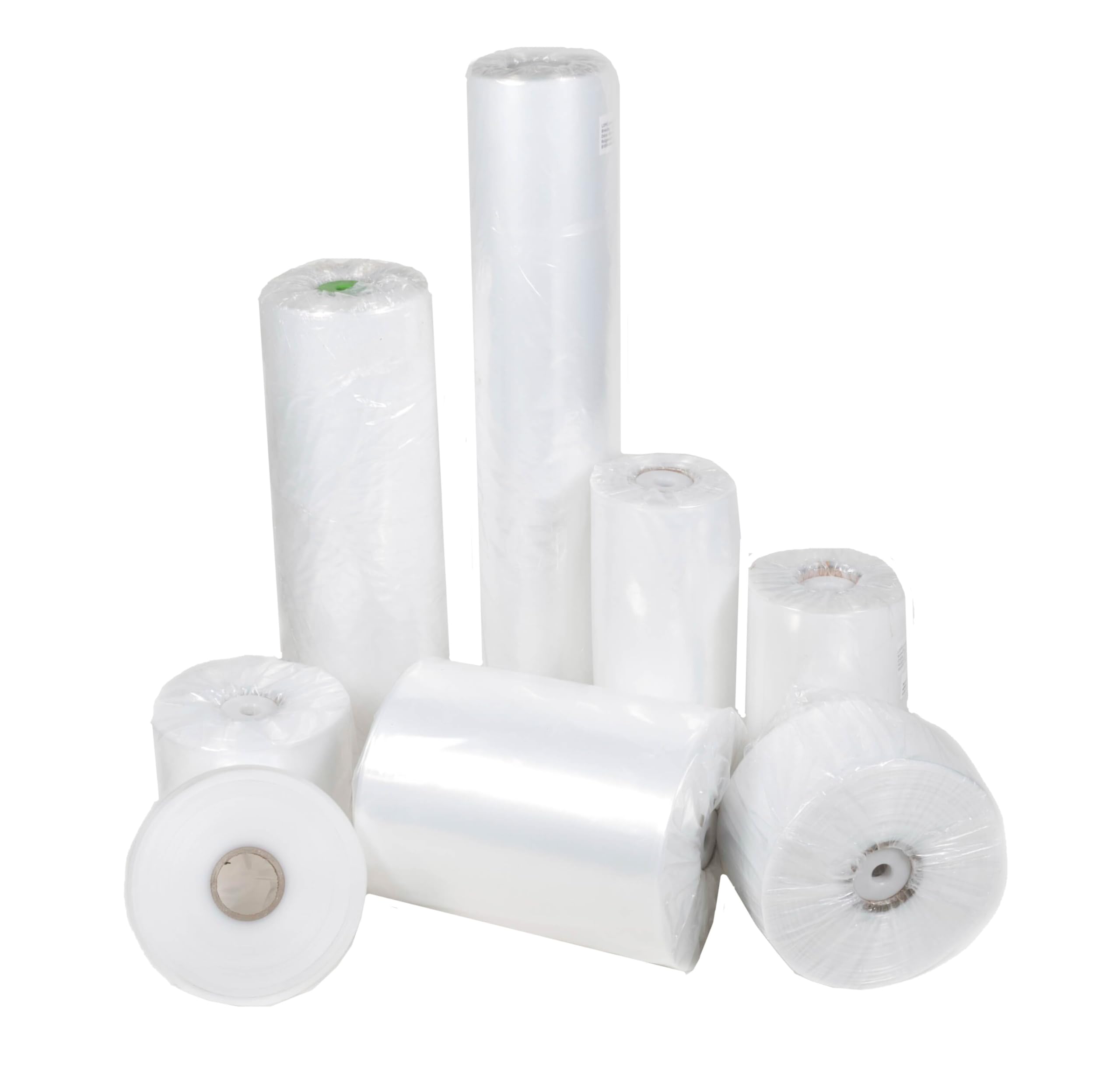 Lámina tubular transparente estrecha de 4 cm de ancho x 500 m de largo, 50 my de grosor, lámina de alta calidad, ideal para almacenamiento limpio y seco