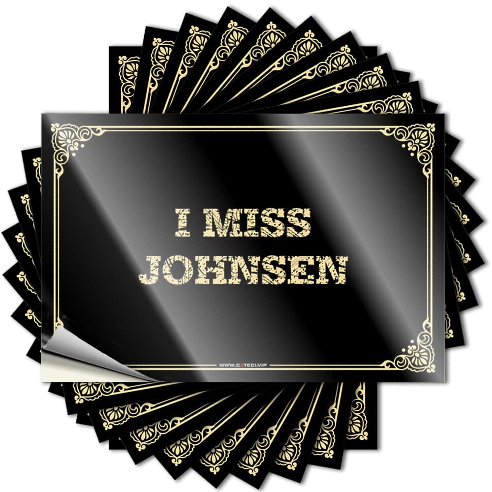 Vintage Decor Designer Tattoo | I Miss Johnsen Spicy for Gathering Decor(12X18CM)