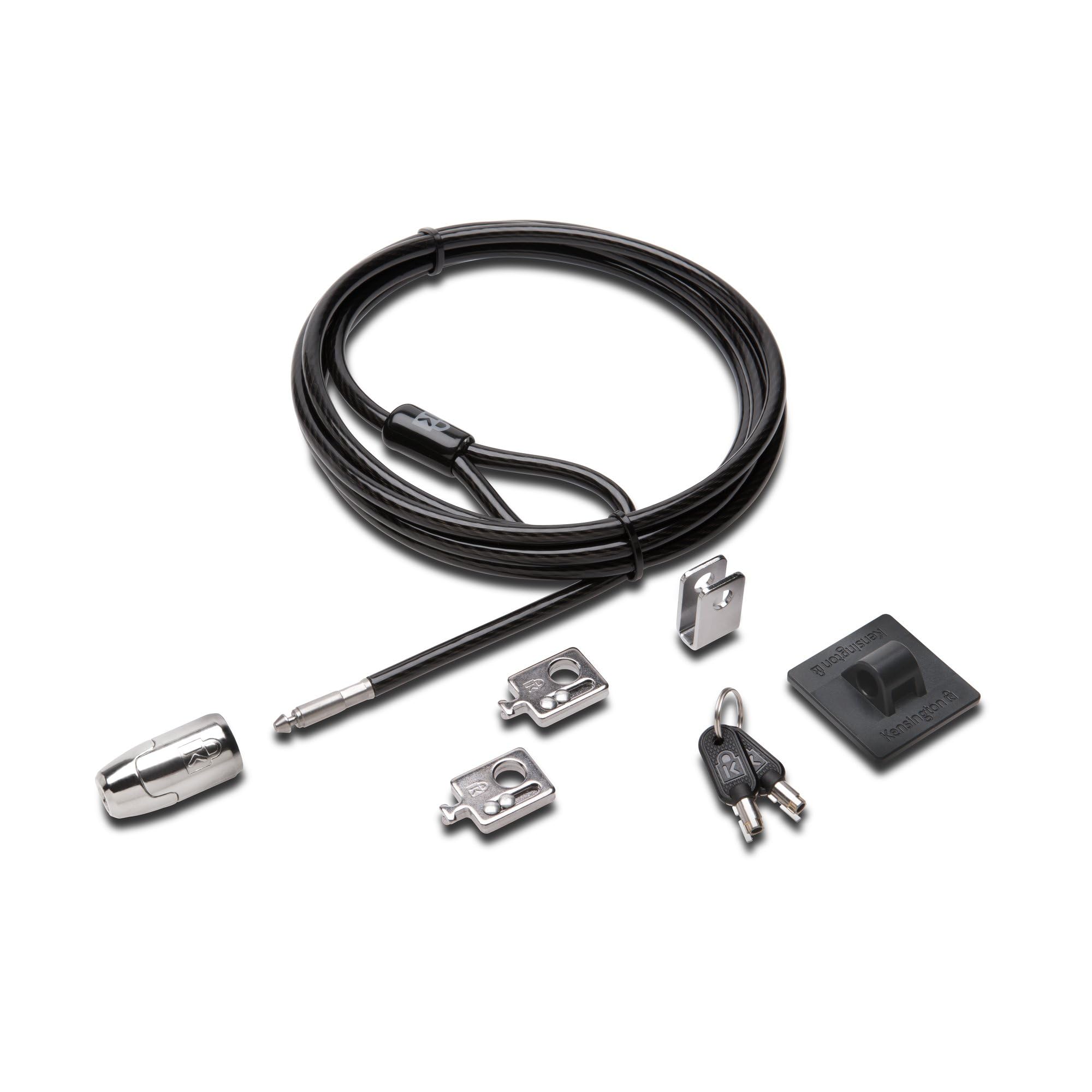 Kensington Desktop and Peripherals Standard Keyed Locking Kit 2.0 - Sicherheitskabelschloss - 2.4 m