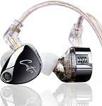 KZ EDX Pro Écouteurs Intra-Auriculaires Moniteurs KZ IEM Écouteurs Dual DD HiFi Son Stéréo Écouteurs Filaires Réduction de Bruit Écouteurs de Jeu pour Musiciens Chanteurs Audiophiles