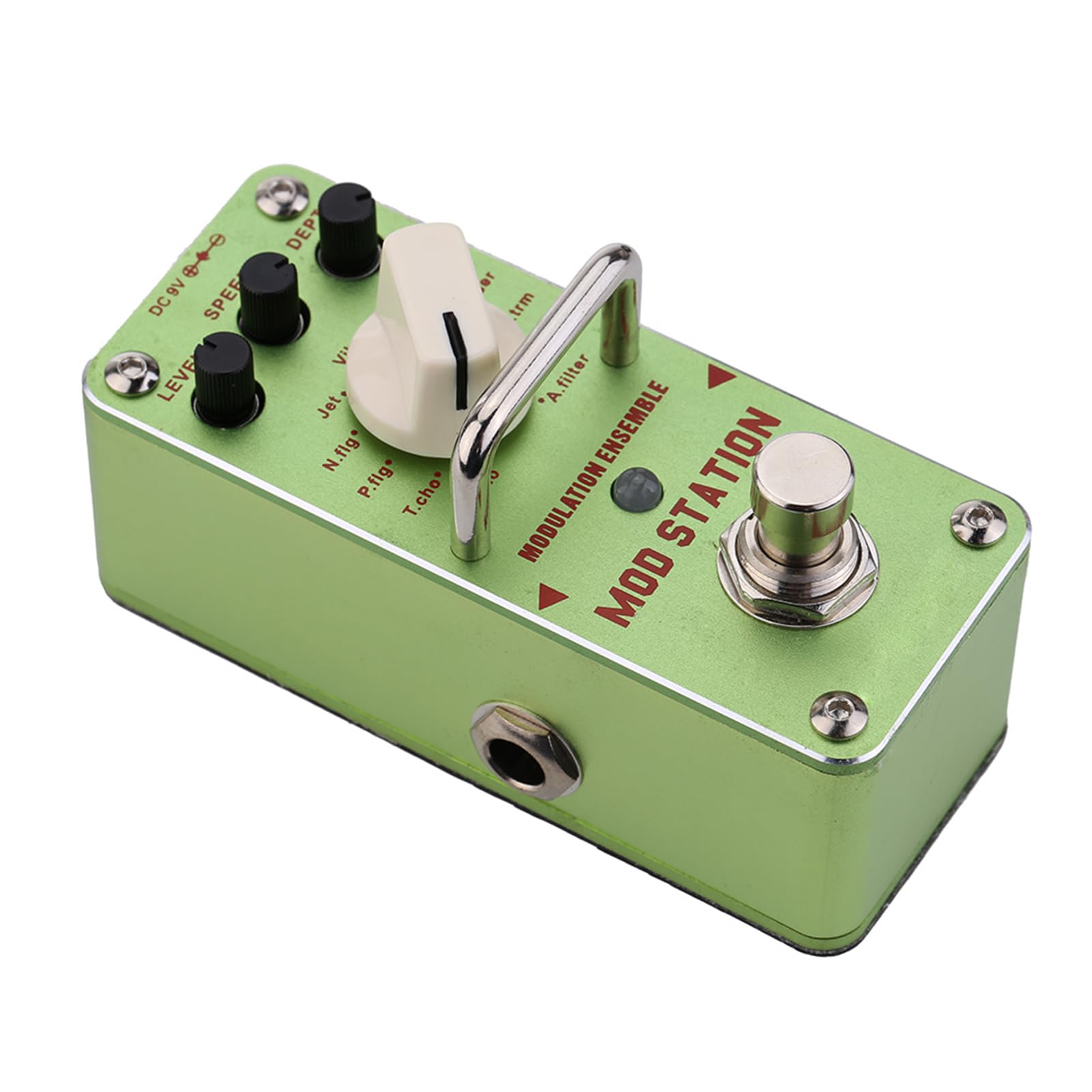 Naroote AMS-3 Mod Station Modulation Ensemble Electric Guitar Effect Pedal - Kompaktowy Mini Pojedynczy Efekt do Gitar Elektrycznych, True Bypass, do Akcesoriów Gitarowych