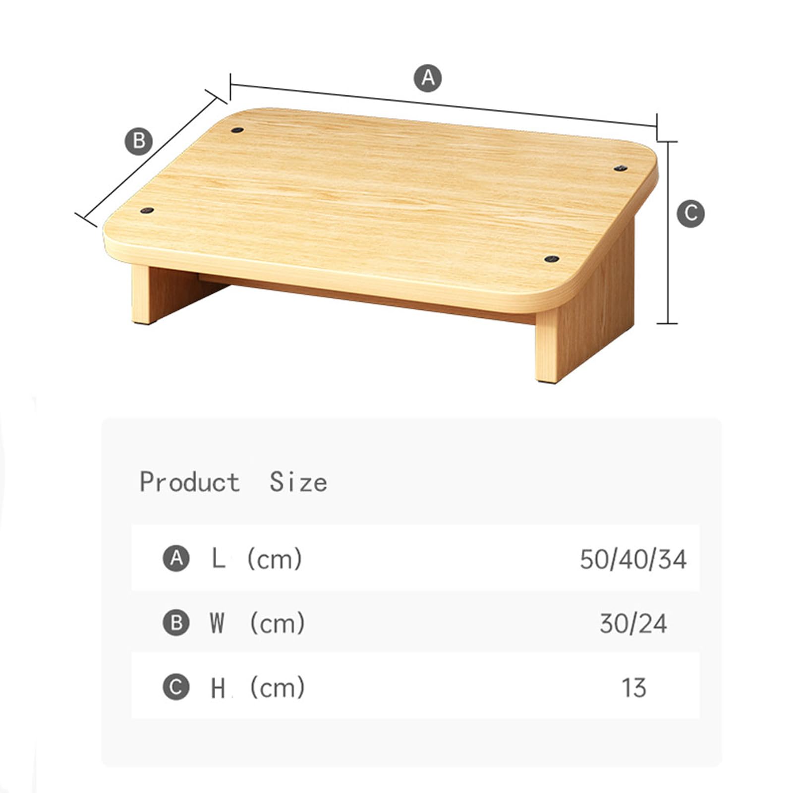 Reposapiés para debajo del escritorio,Reposapies de Oficina,Apoya Pies,Reposa Pie Trabajo Escritorio,Reposapiés de Madera,Reposapiés de Masaje de Pies Ergonómico para Oficina,Hogar,Taburete de Baño