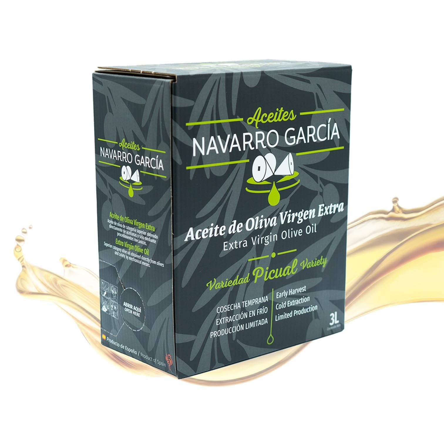 Natives Olivenöl Extra Frühernte 500ml | Familiengeführte Ölmühle | 100% Picual | Kaltextraktion <27 °C | Limitierte Auflage (Bag-in-Box 3 L)