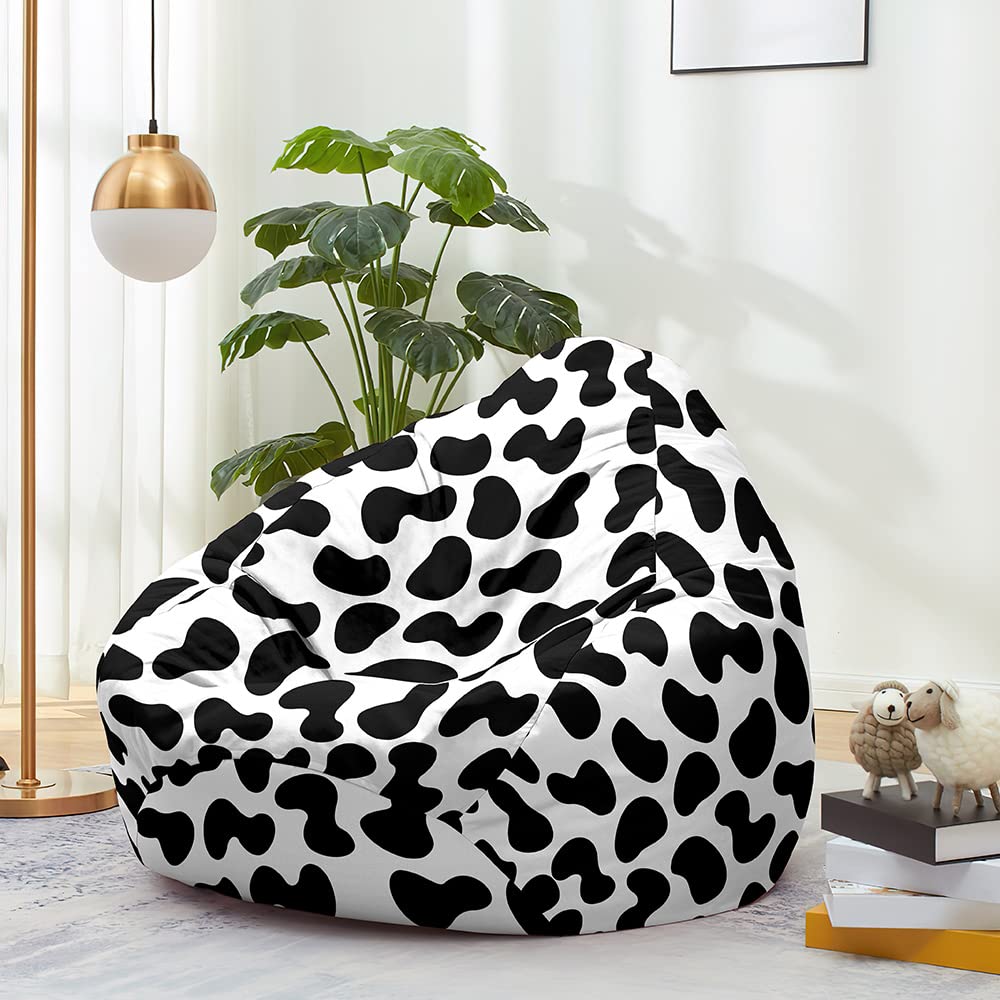 Beanbag Chairs Zebra Print Bean Bag Lukery Bean Bag Chair For Adults (No  Filler), Cow Print, image size:1000x1000