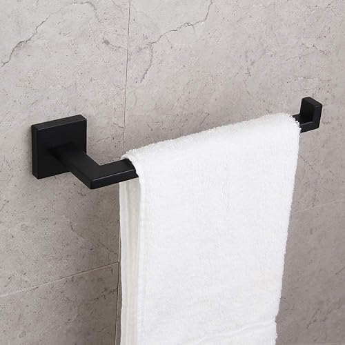 Miniatura 7 de GERZWY Juego de accesorios de baño SUS304 de acero inoxidable para ducha de baño de 3 piezas (gancho para bata, soporte para papel higiénico, barra